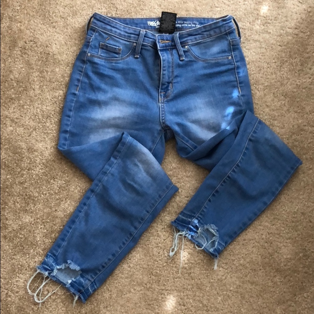 High rise jegging crop